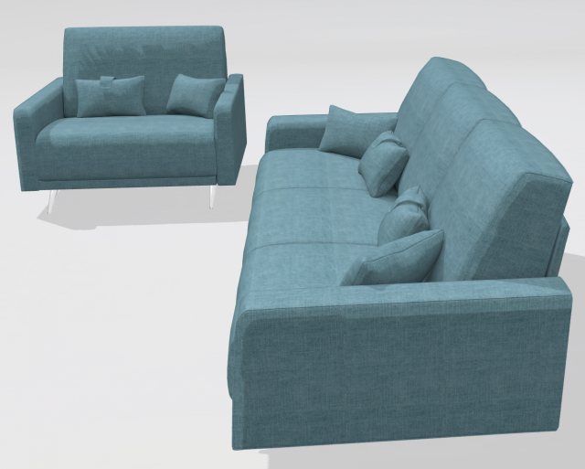 Fama Boston sofa & armchair A+EL fabric