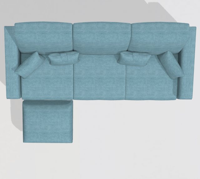 Fama Fama Boston sofa with footstool A+PT