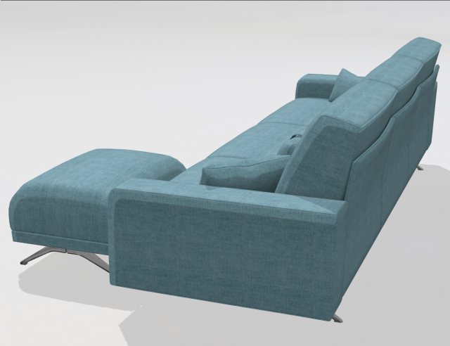 Fama Fama Boston sofa with footstool A+PT