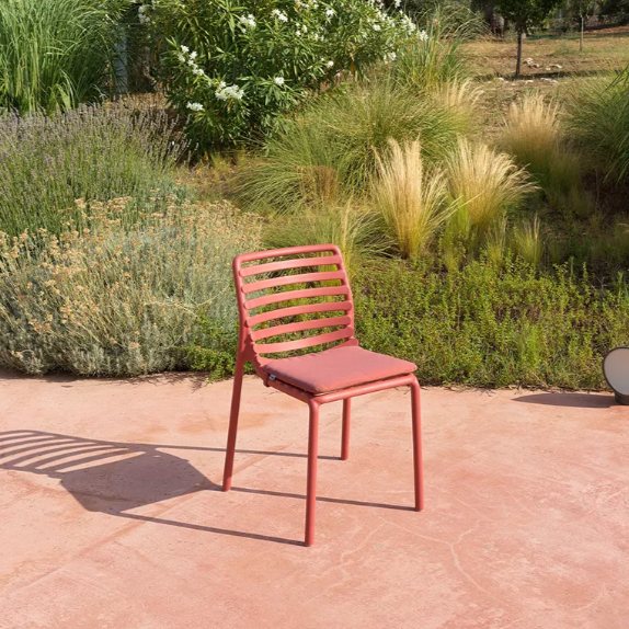 Nardi Doga bistrot dining chair seat pad outdoor setting