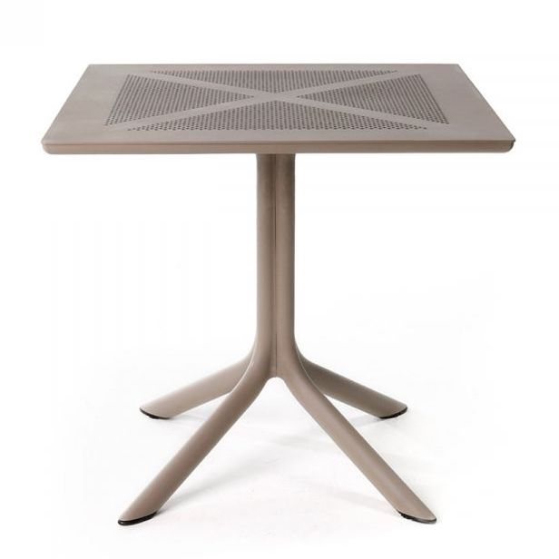 Nardi ClipX 80 dining table tortora taupe