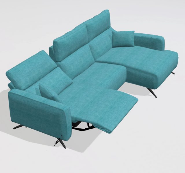 Fama Fama Axel sofa with chaise right - J1+M+M+GJ2