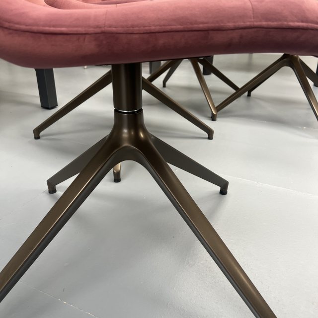 Bontempi Casa 4 x Kuga Slim dining chairs 4079 - covered in M028 - TVT05