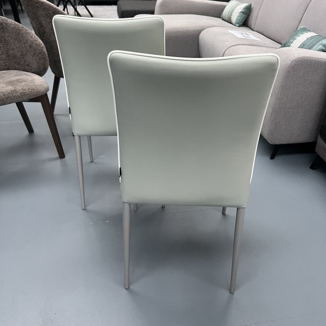 Bontempi Casa 2 x Nata dining chairs-4076-M097- covered in TR521