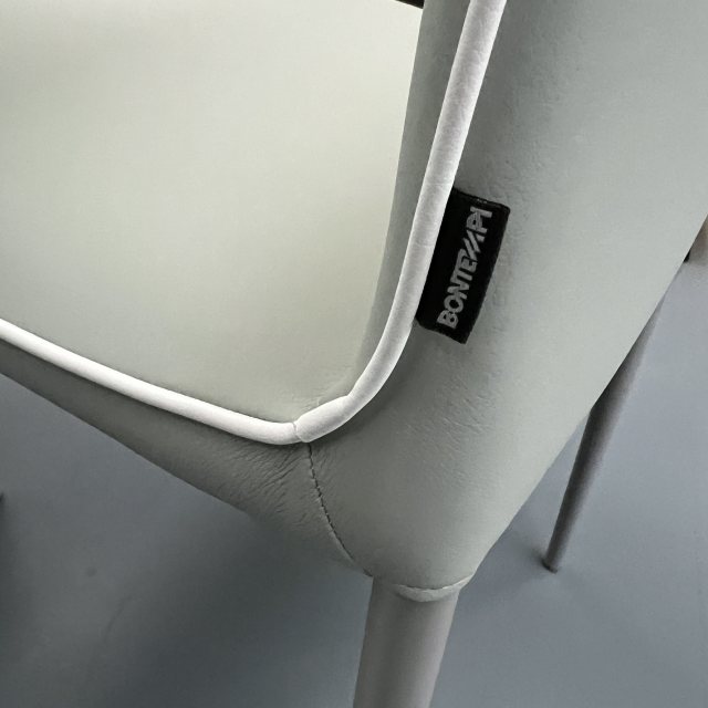 Bontempi Casa 2 x Nata dining chairs-4076-M097- covered in TR521