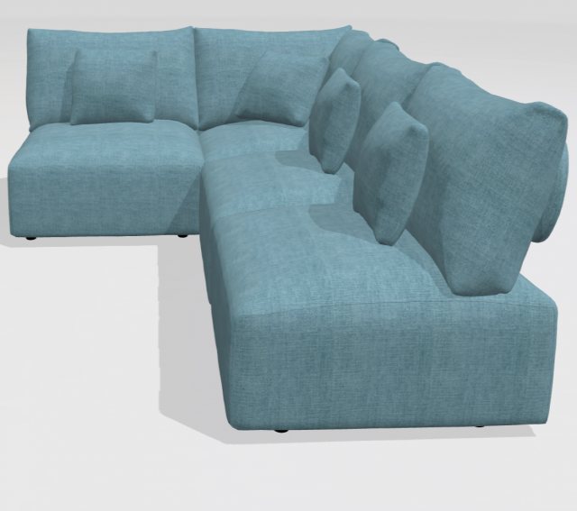 Fama Teseo corner sofa - A+C+2A