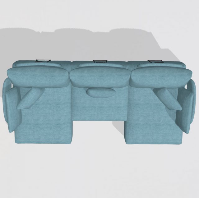 Fama Fama Teseo sofa - RH1+A+RH2