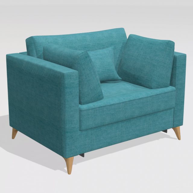 Fama Opera single sofabed with OXOX arms