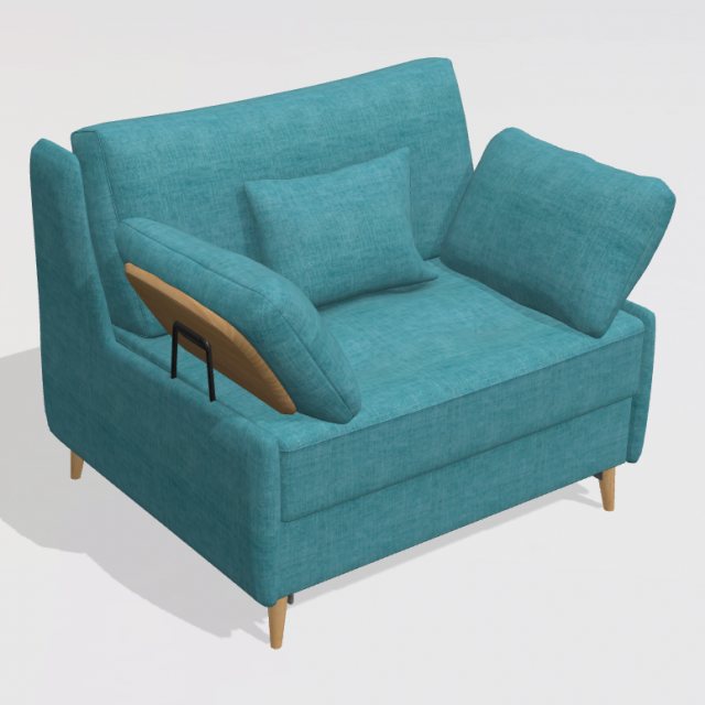 Fama Opera single sofabed with THTH arms