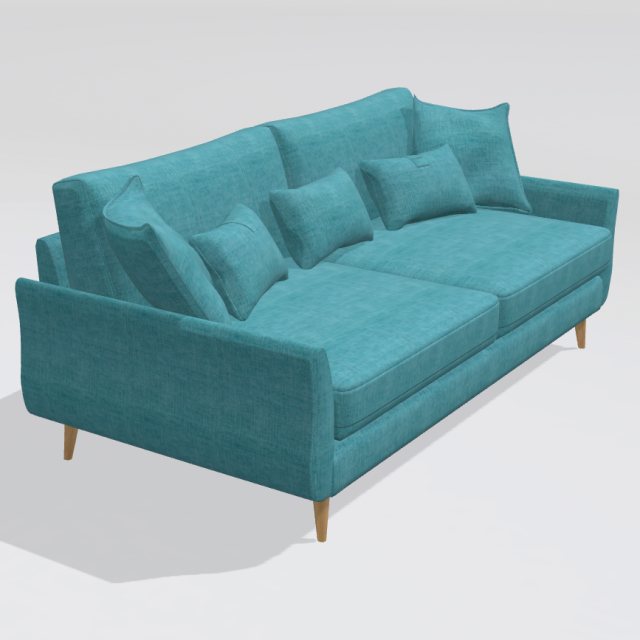 Fama Helsinki low arm 4 seater sofabed