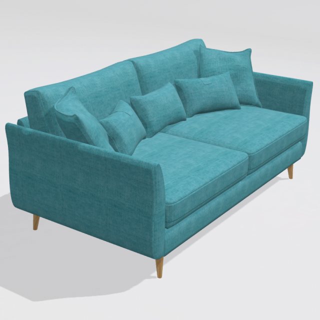 Fama Helsinki high arm 3 seater sofabed