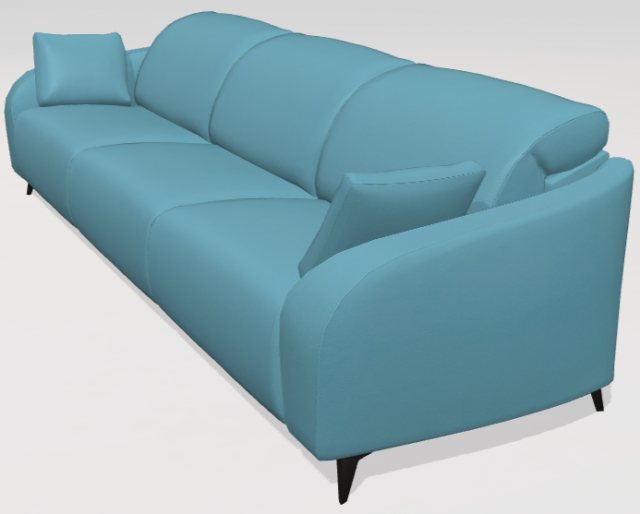 Fama Babylon 3 seater sofa MRMRMR - Dalmata leather