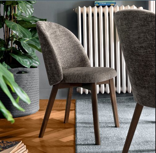 Connubia Calligaris Tuka Mid chair - wooden leg - CB2190