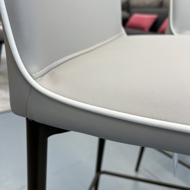 Bontempi Casa 2 x Bontempi Casa Nata low barstools - covered in TR516 faux leather