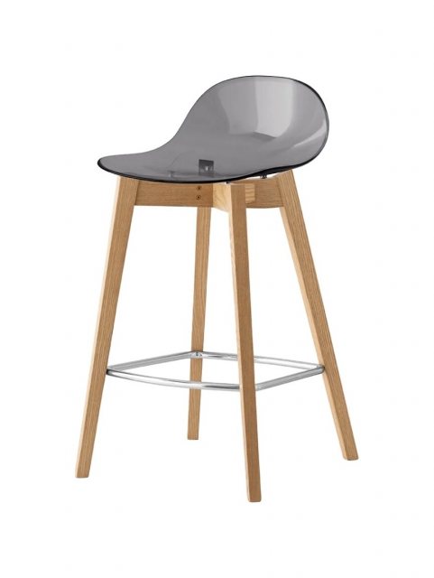 Connubia Calligaris Academy barstool - wooden leg - CB2165