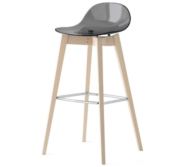 Connubia Calligaris Academy barstool - wooden leg - CB2166