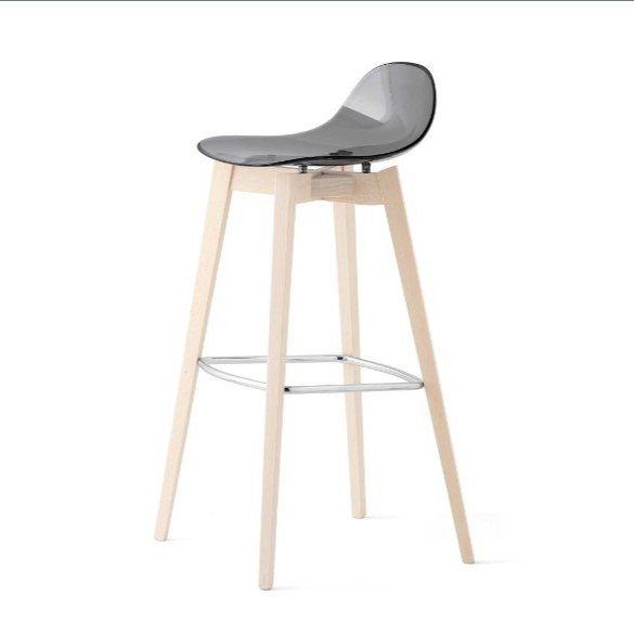 Connubia Calligaris Academy barstool - wooden leg - CB2166