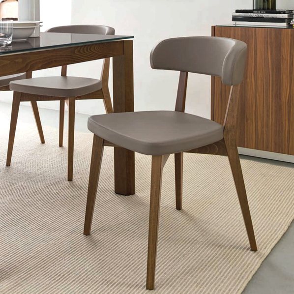 Connubia Calligaris Siren dining chair - wooden leg - CB1536