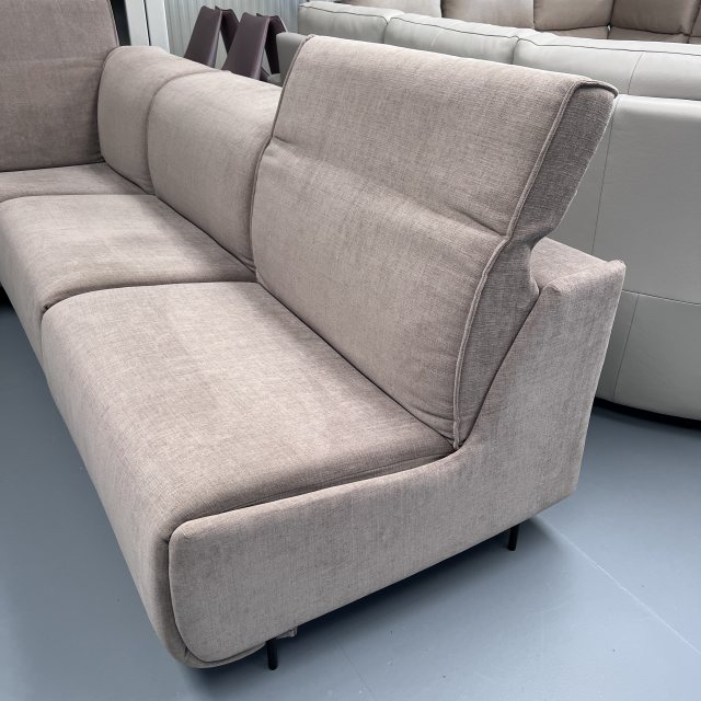Fama Baltia armless recliner corner sofa covered in Club 08 (ex display)