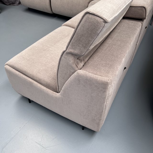 Fama Fama Baltia armless recliner corner sofa covered in Club 08 (ex display)