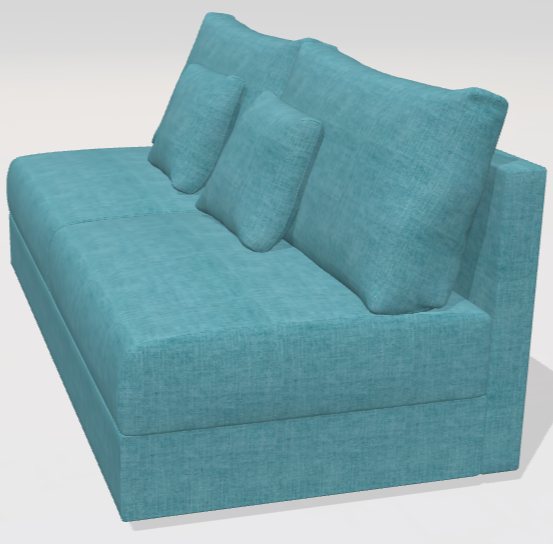 Fama Hector 3 armless sofa module