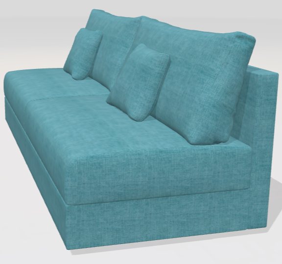 Fama Hector 4 armless sofa module