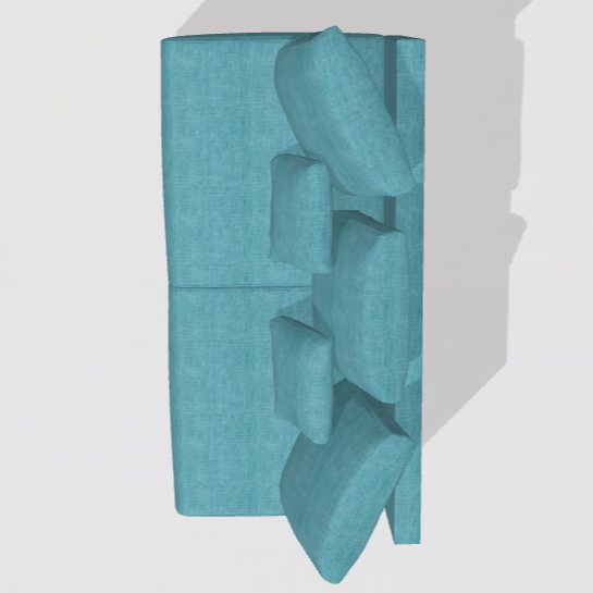 Fama Fedra armless  sofa 3 module