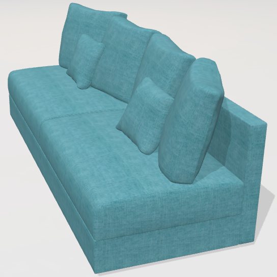 Fama Fedra armless  sofa 4 module