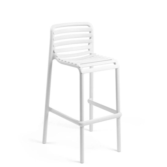 Nardi Doga outdoor high barstool bianco