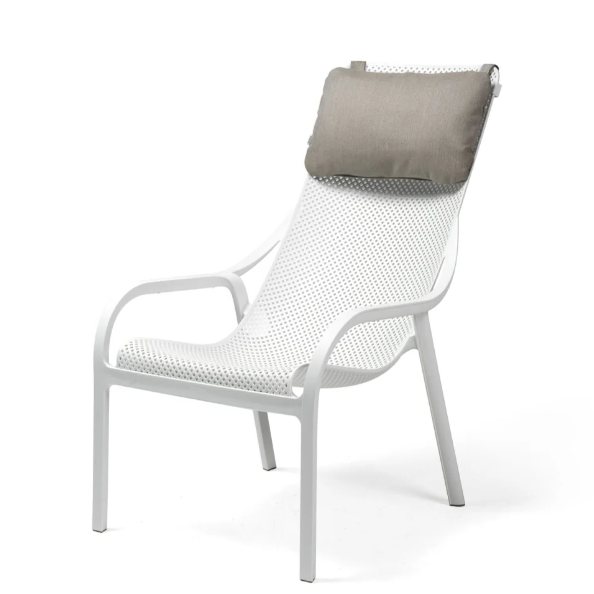 Nardi Net lounge with headrest grigio sunbrella