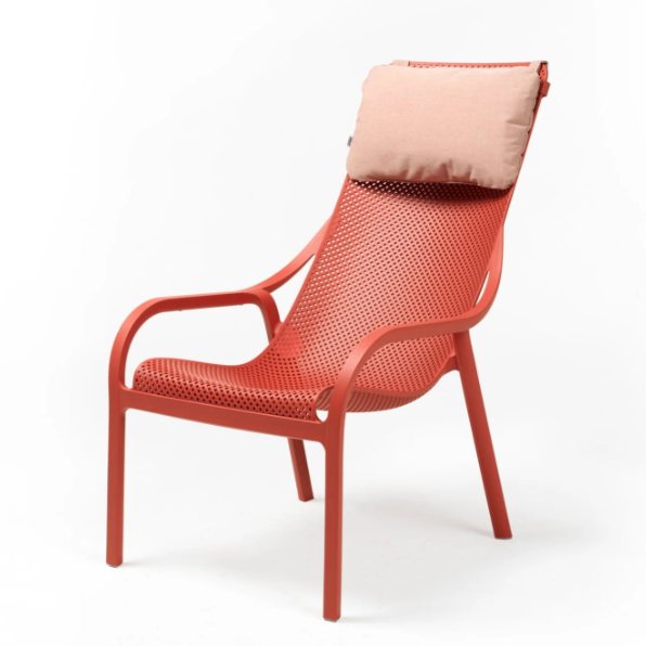 Nardi Net lounge with headrest rosa