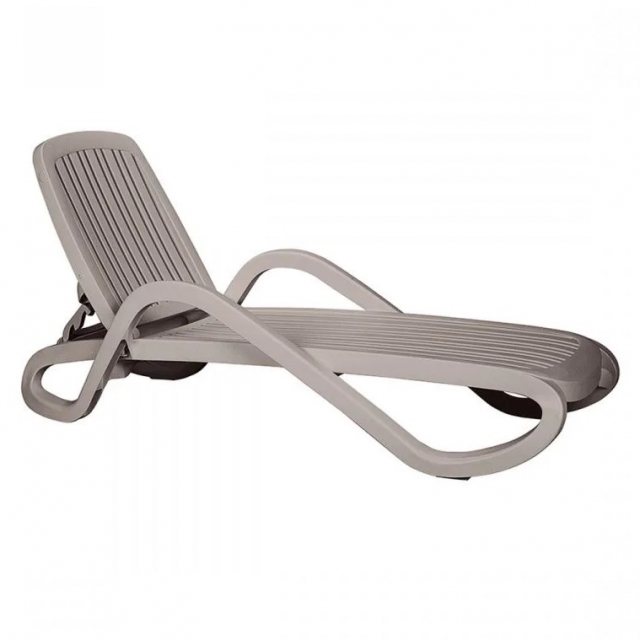 Nardi Eden outdoor sun lounger tortora