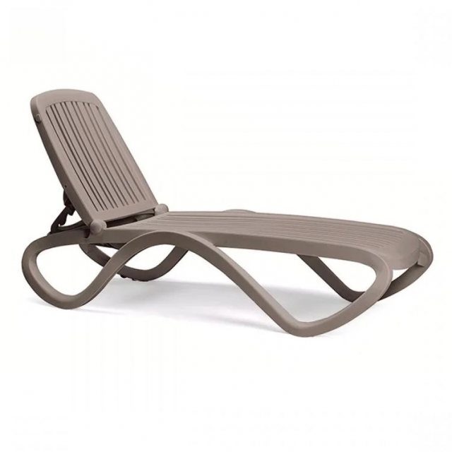 Nardi Tropico outdoor sun lounger tortora