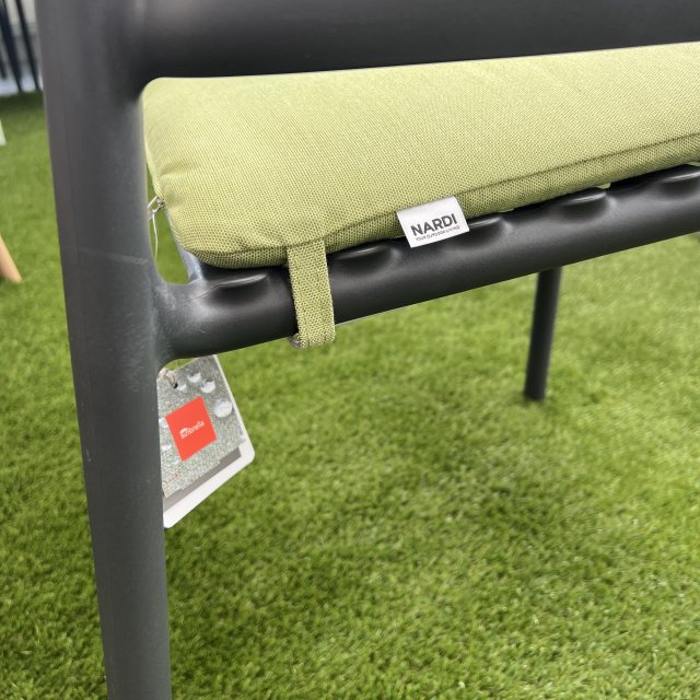 Nardi Doga dining chair seat pads - avacado sunbrella