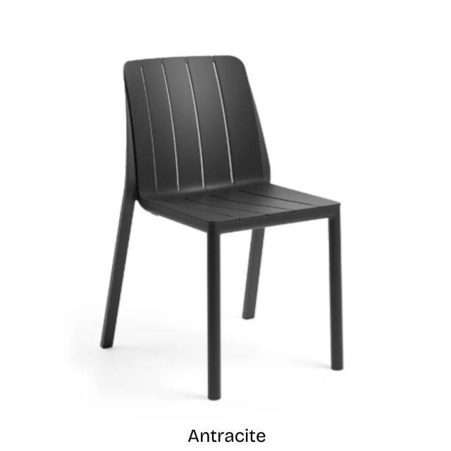 Nardi Tiberina outdoor bistrot dining chair - Antracite