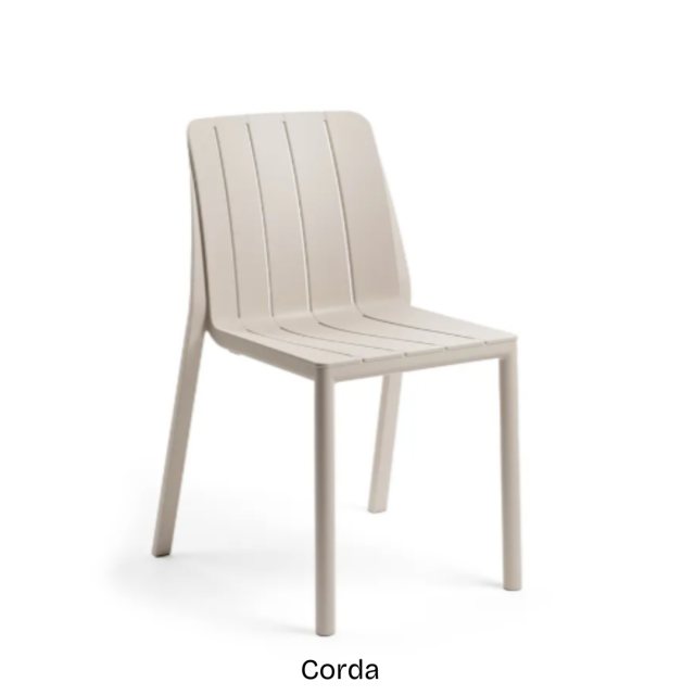 Nardi Tiberina outdoor bistrot dining chair - Corda