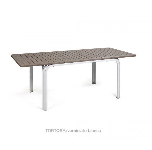 Nardi Alloro outdoor extending dining table 140 Tortora-bianco