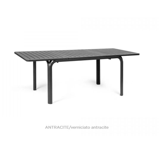Nardi Alloro outdoor extending dining table 140 Antracite