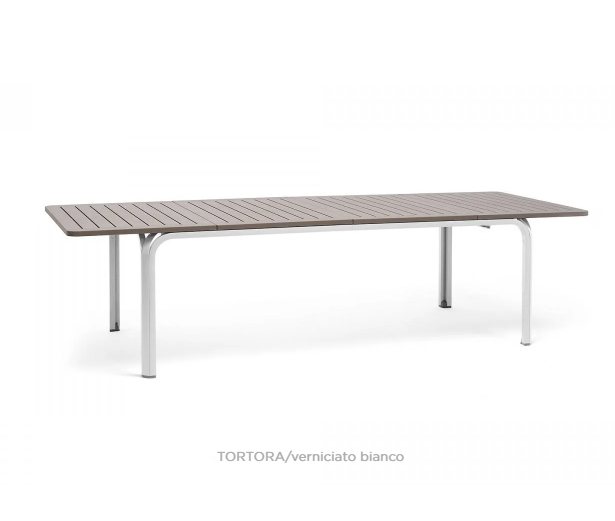 Nardi Alloro outdoor extending dining table 210 Tortora-bianco