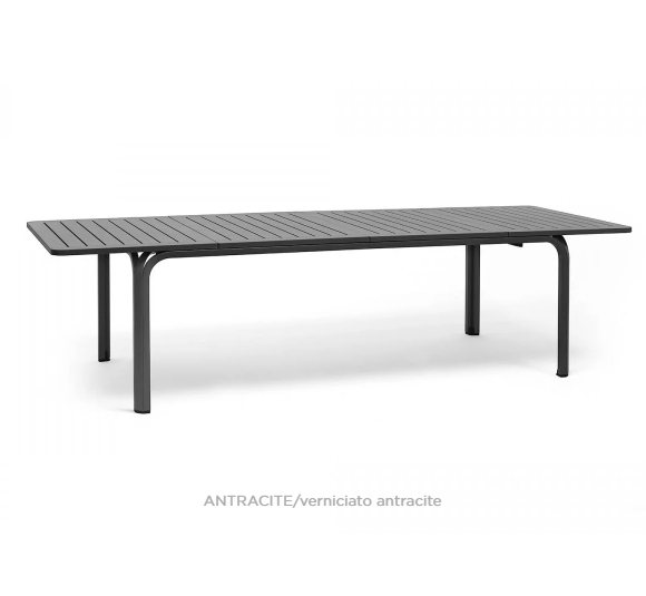 Nardi Alloro outdoor extending dining table 210 Antracite