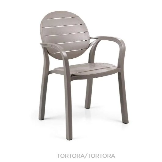 Nardi Palma outdoor dining armchairs - tortora-tortora