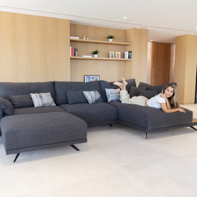 Large modern made to order sofa