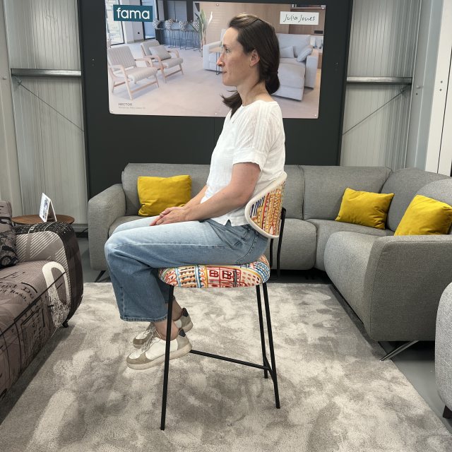 Modern padded barstool