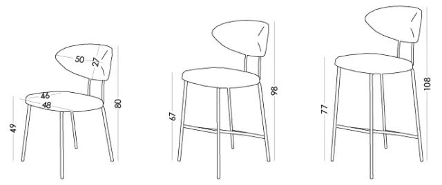 Fama Fama Nereida low barstool