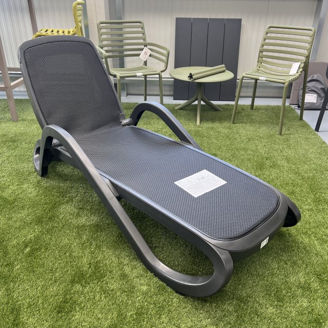 Nardi Alfa sunloungers in anthracite