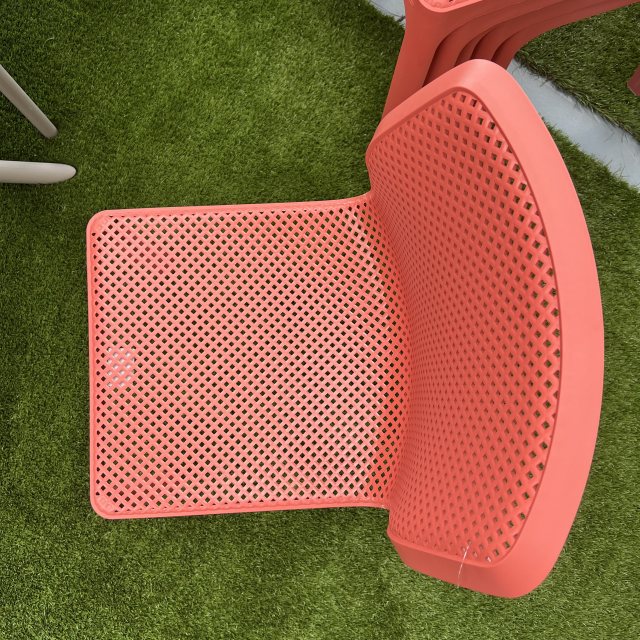 Nardi Outdoor 6 x Nardi Bit bistrot dining chairs in Corallo (5 day delivery)