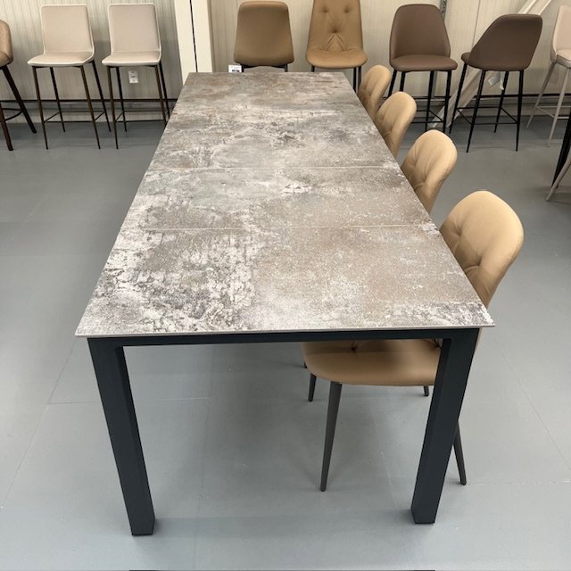 Modern extending dekton dining table