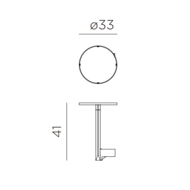Nardi Maximo Tavolino 33 dimensions