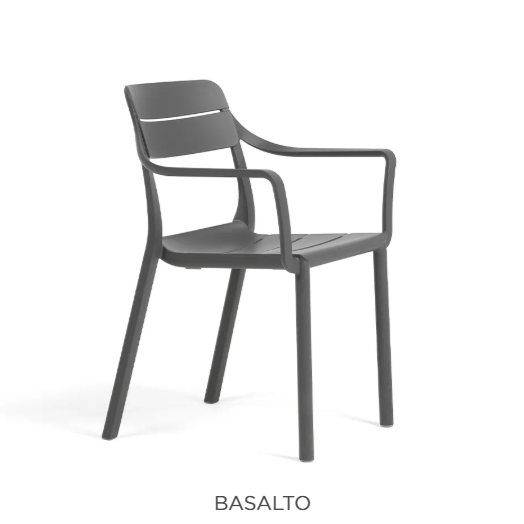 Nardi Cassia dining armchairs - Basalto