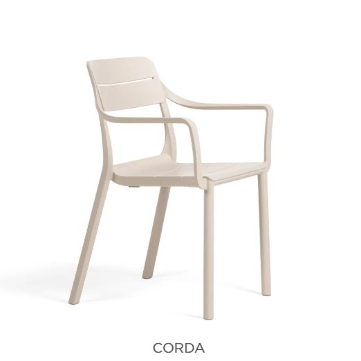 Nardi Cassia dining armchairs - Corda